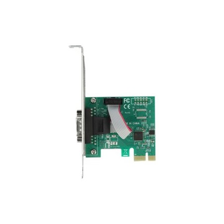Delock PCI Express Card to 1 x Serial RS-232 - Sériový adaptér - PCIe 2.0 nízký profil - RS-232 x 1 - zelená