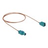 Delock - Kabel antény - konektor FAKRA Z zástrcka do konektor FAKRA Z zásuvka - 50 cm - koaxiál - RAL 5021, modrá water blue
