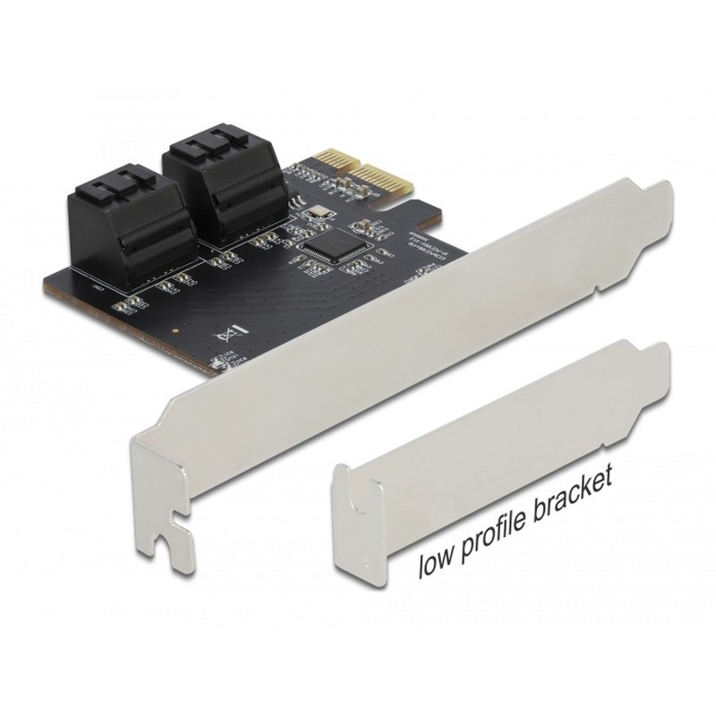 Delock - Řadič úložiště - SATA 6Gb/s - nízký profil - PCIe 3.0 x2