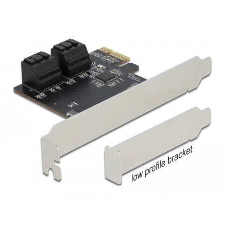Delock - Řadič úložiště - SATA 6Gb/s - nízký profil - PCIe 3.0 x2