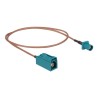 Delock - Kabel antény - konektor FAKRA Z (M) do konektor FAKRA Z (F) - 50 cm - 2.6 mm - koaxiál - RG-316