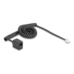 Delock - Telefonní kabel - RJ-11 (M) do RJ-45 (F) - 3 m - svinutý - cerná