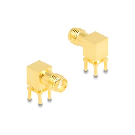 Delock - Adaptér antény - SMA se zdírkami (female) 90° PCB