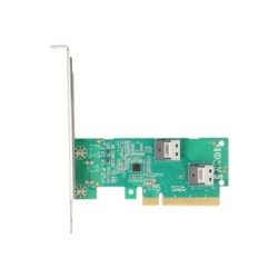 PCI Express 4.0 x8 Card to 2 x internal, PCI Express 4.0 x8 Card to 2 x internal