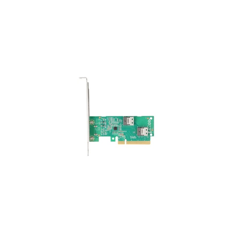 PCI Express 4.0 x8 Card to 2 x internal, PCI Express 4.0 x8 Card to 2 x internal