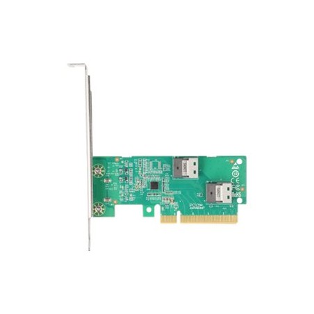 PCI Express 4.0 x8 Card to 2 x internal, PCI Express 4.0 x8 Card to 2 x internal