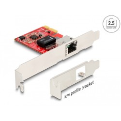 Delock - Sítový adaptér - PCIe nízký profil - 10M/100M/1G/2.5 Gigabit Ethernet