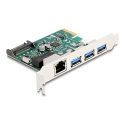 Delock - Sítový adaptér - PCIe 2.0 - Gigabit Ethernet x 1