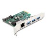 Delock - Sítový adaptér - PCIe 2.0 - Gigabit Ethernet x 1