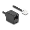 Delock - Telefonní kabel - RJ-11 (M) do RJ-45 (F) - 5 m - svinutý - cerná