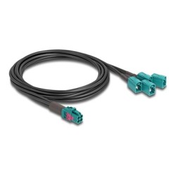 Delock - Kabel antény - konektor mini FAKRA Z quad (M) do konektor FAKRA Z typ A (M) - 1 m - RAL 5021, modrá water blue