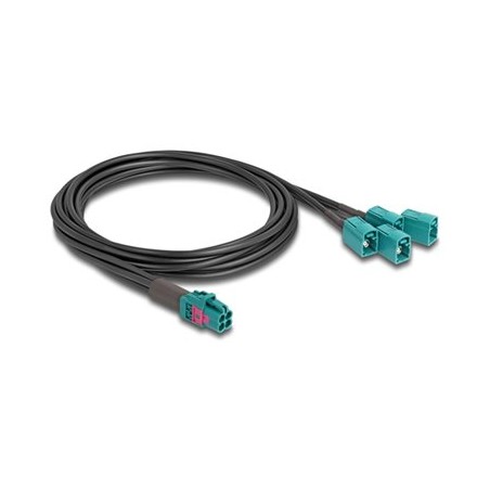 Delock - Kabel antény - konektor mini FAKRA Z quad (M) do konektor FAKRA Z typ A (M) - 1 m - RAL 5021, modrá water blue