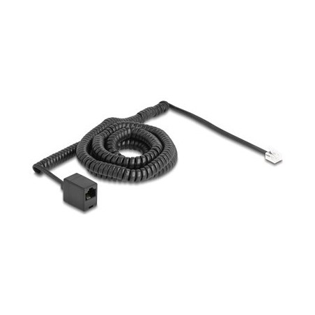 Delock - Telefonní kabel - RJ-11 (M) do RJ-45 (F) - 10 m - svinutý - cerná