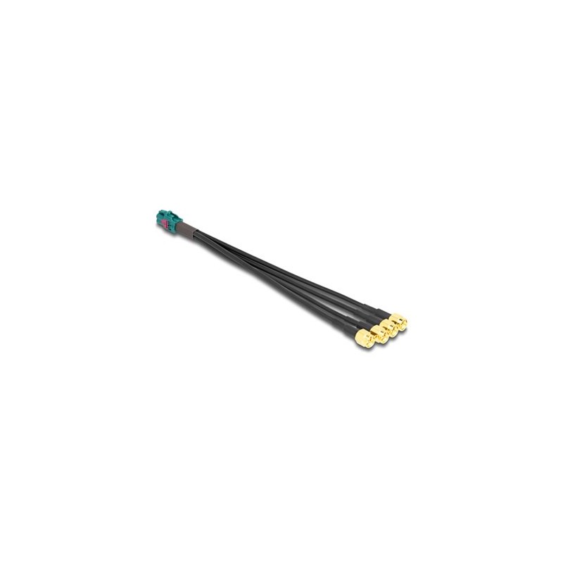 Delock - Kabel antény - konektor mini FAKRA Z quad (M) do SMA (Z) - 20 cm - modrá, RAL 5021
