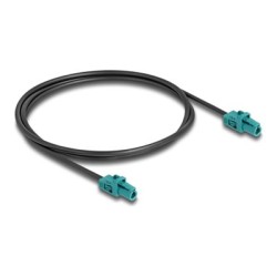 Delock - Kabel antény - mini konektor FAKRA Z (M) do mini konektor FAKRA Z (M) - 1 m - RAL 5021, modrá water blue 90128