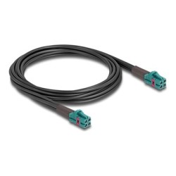 Delock - Kabel antény - mini konektor FAKRA Z (M) do mini konektor FAKRA Z (M) - 1 m - RAL 5021, modrá water blue 90139