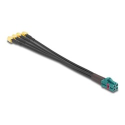Delock - Kabel antény - mini konektor FAKRA Z (M) do SMA (Z) - 20 cm - RAL 5021, modrá water blue