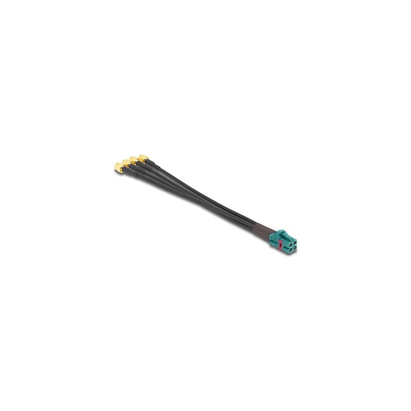 Delock - Kabel antény - mini konektor FAKRA Z (M) do SMA (Z) - 20 cm - RAL 5021, modrá water blue