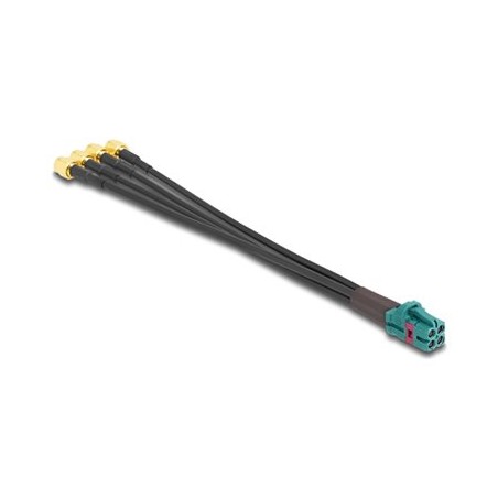 Delock - Kabel antény - mini konektor FAKRA Z (M) do SMA (Z) - 20 cm - RAL 5021, modrá water blue