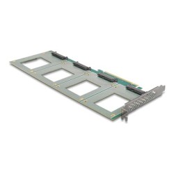 Delock - Radic úložište - rozdvojení, 288 x 122 mm - U.2 NVMe - PCIe 4.0 x16