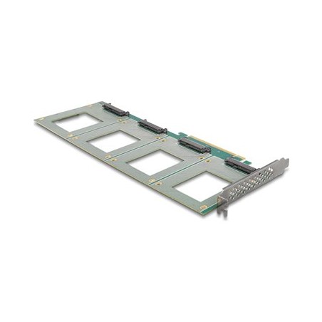 Delock - Radic úložište - rozdvojení, 288 x 122 mm - U.2 NVMe - PCIe 4.0 x16