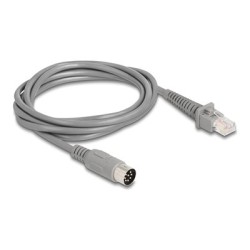 Delock - Sítový kabel adaptér - 8 pinu DIN (M) do RJ-50 (M) - 2 m - 5 mm - šedá