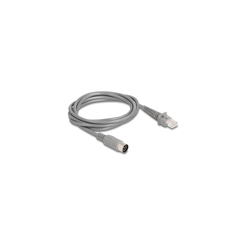 Delock - Sítový kabel adaptér - 8 pinu DIN (M) do RJ-50 (M) - 2 m - 5 mm - šedá