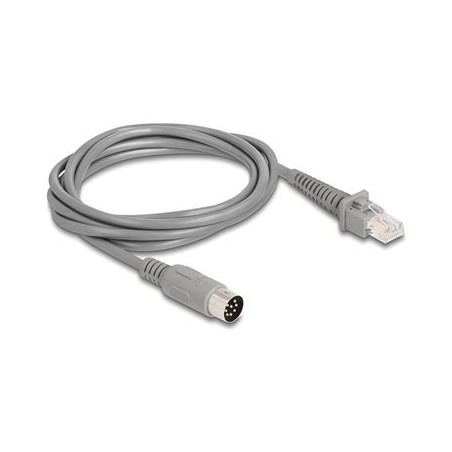 Delock - Sítový kabel adaptér - 8 pinu DIN (M) do RJ-50 (M) - 2 m - 5 mm - šedá