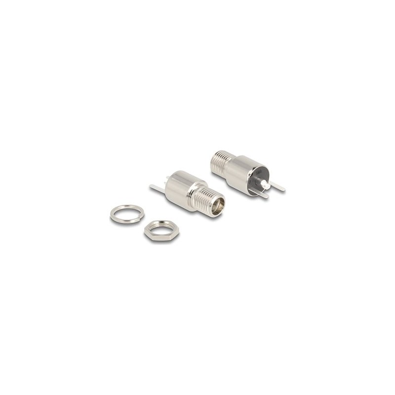 Delock - Konektor k napájení - DC jack 5,5 mm x 12 mm (ID: 2,5 mm) (F) prepážka - DC 20 V - 9 A 90171