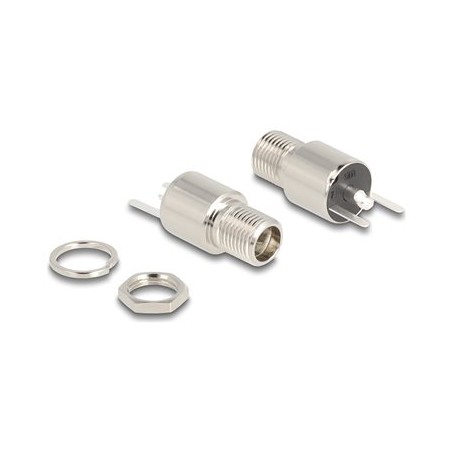 Delock - Konektor k napájení - DC jack 5,5 mm x 12 mm (ID: 2,5 mm) (F) prepážka - DC 20 V - 9 A 90171