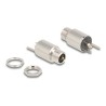 Delock - Konektor k napájení - DC jack 5,5 mm x 12 mm (ID: 2,1 mm) (F) prepážka - DC 20 V - 10 A 90174