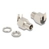 Delock - Konektor k napájení - DC jack 5,5 mm x 12 mm (ID: 2,5 mm) (F) prepážka - DC 20 V - 10 A 90182