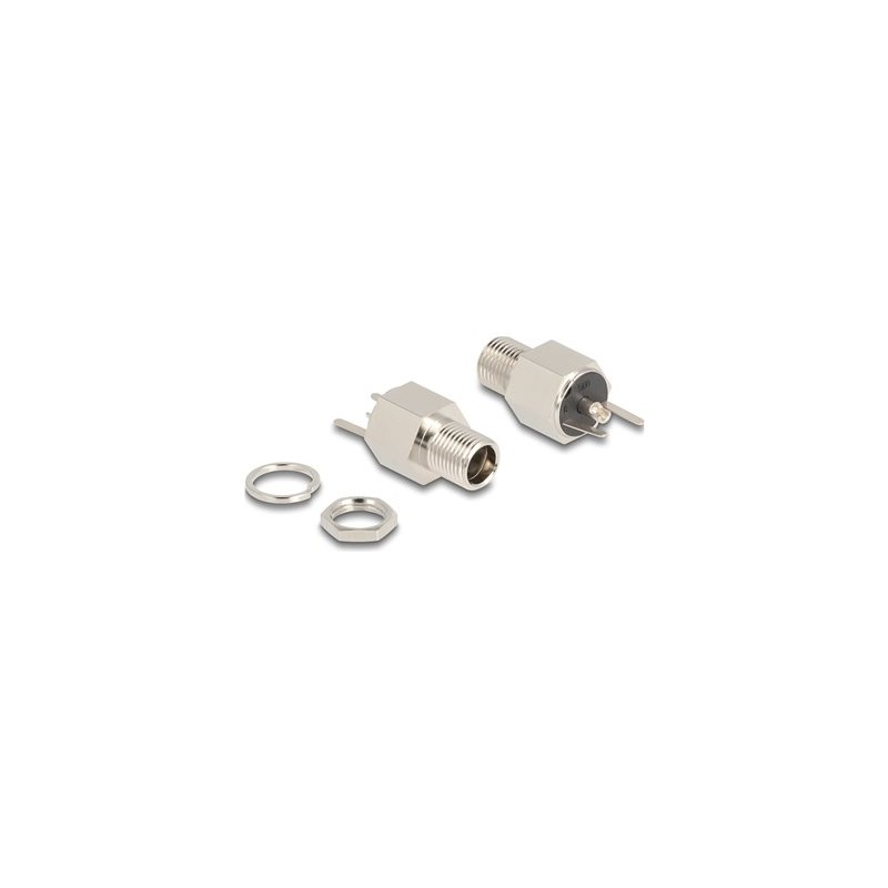 Delock - Konektor k napájení - DC jack 5,5 mm x 12 mm (ID: 2,5 mm) (F) prepážka - DC 20 V - 9 A 90188