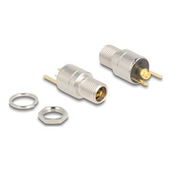Delock - Konektor k napájení - DC jack 5,5 mm x 12 mm (ID: 2,5 mm) (F) prepážka - DC 20 V - 15 A