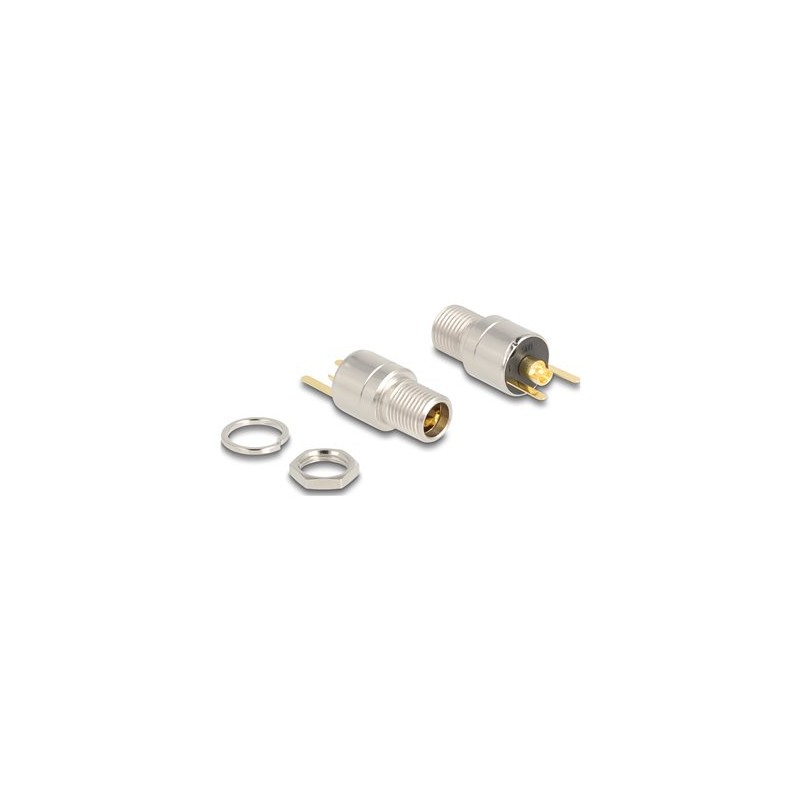 Delock - Konektor k napájení - DC jack 5,5 mm x 12 mm (ID: 2,5 mm) (F) prepážka - DC 20 V - 15 A
