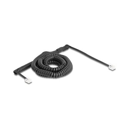 Delock - Telefonní kabel - RJ-11 (M) do RJ-11 (M) - 10 m - svinutý - cerná