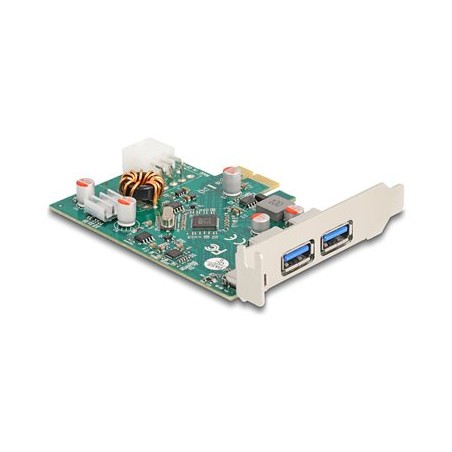 Delock - USB adaptér - PCIe 2.0 - USB 3.0 x 2 + USB-C 3.2 Gen 2 s napájením x 1