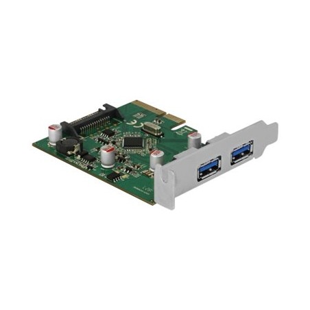 Delock - USB adaptér - PCIe 3.0 x4 nízký profil - USB 3.1 Gen 2 x 2
