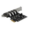 Delock - USB adaptér - PCIe 2.0 nízký profil - USB 3.0 x 4