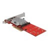 Delock PCI Express Card 2 x internal M.2 - Adaptér rozhraní - M.2 Card - nízký profil - PCIe 3.0 x8