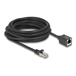 Delock - Sítový prodlužovací kabel - RJ-45 (M) do RJ-45 (F) - 7.5 m - 6 mm - S/FTP - CAT 6a - neobsahuje halogen, provedení bez
