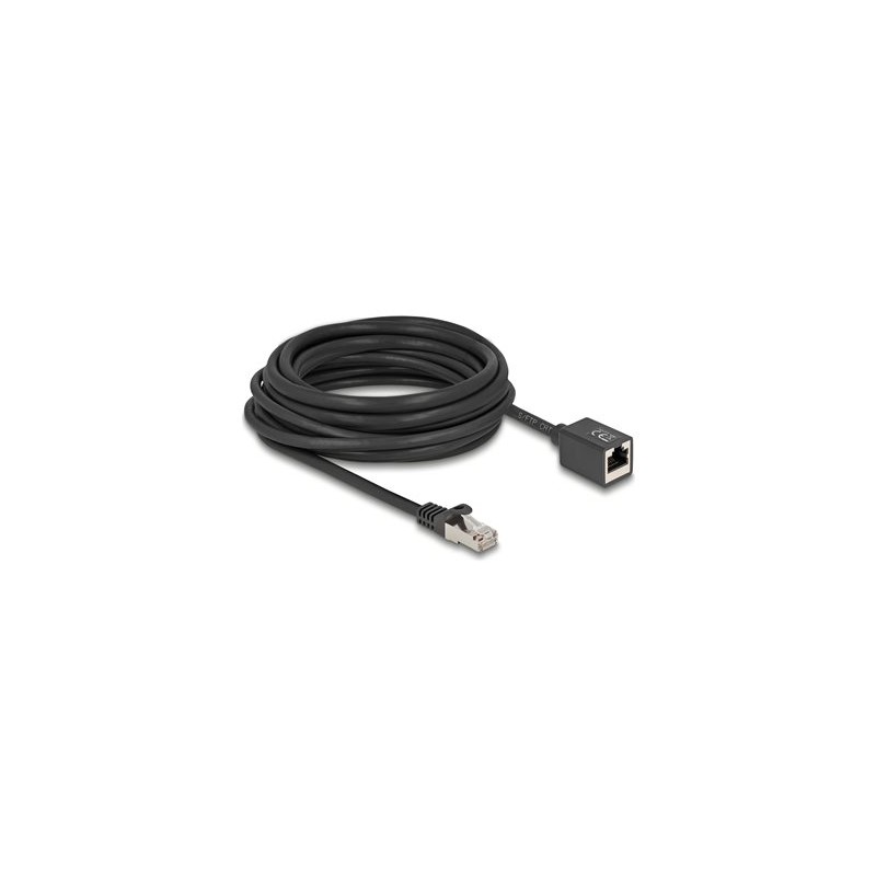 Delock - Sítový prodlužovací kabel - RJ-45 (M) do RJ-45 (F) - 7.5 m - 6 mm - S/FTP - CAT 6a - neobsahuje halogen, provedení bez