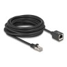 Delock - Sítový prodlužovací kabel - RJ-45 (M) do RJ-45 (F) - 7.5 m - 6 mm - S/FTP - CAT 6a - neobsahuje halogen, provedení bez