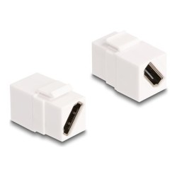 Delock - Modulární vložka (spojka) - samice na samici, 8K 60 Hz - HDMI - bílá