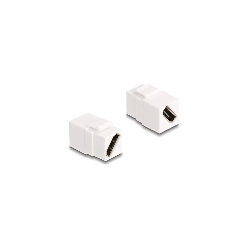 Delock - Modulární vložka (spojka) - samice na samici, 8K 60 Hz - HDMI - bílá