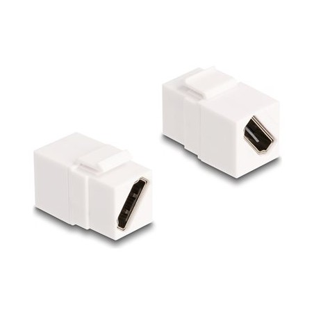 Delock - Modulární vložka (spojka) - samice na samici, 8K 60 Hz - HDMI - bílá