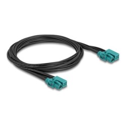 Delock - Kabelový svazek - 2pinový napájecí, HDMTD Z do 2pinový napájecí, HDMTD Z - 1 m - RAL 5021, modrá water blue