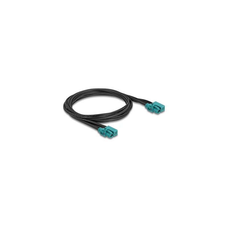 Delock - Kabelový svazek - 2pinový napájecí, HDMTD Z do 2pinový napájecí, HDMTD Z - 1 m - RAL 5021, modrá water blue