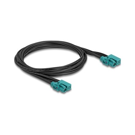 Delock - Kabelový svazek - 2pinový napájecí, HDMTD Z do 2pinový napájecí, HDMTD Z - 1 m - RAL 5021, modrá water blue