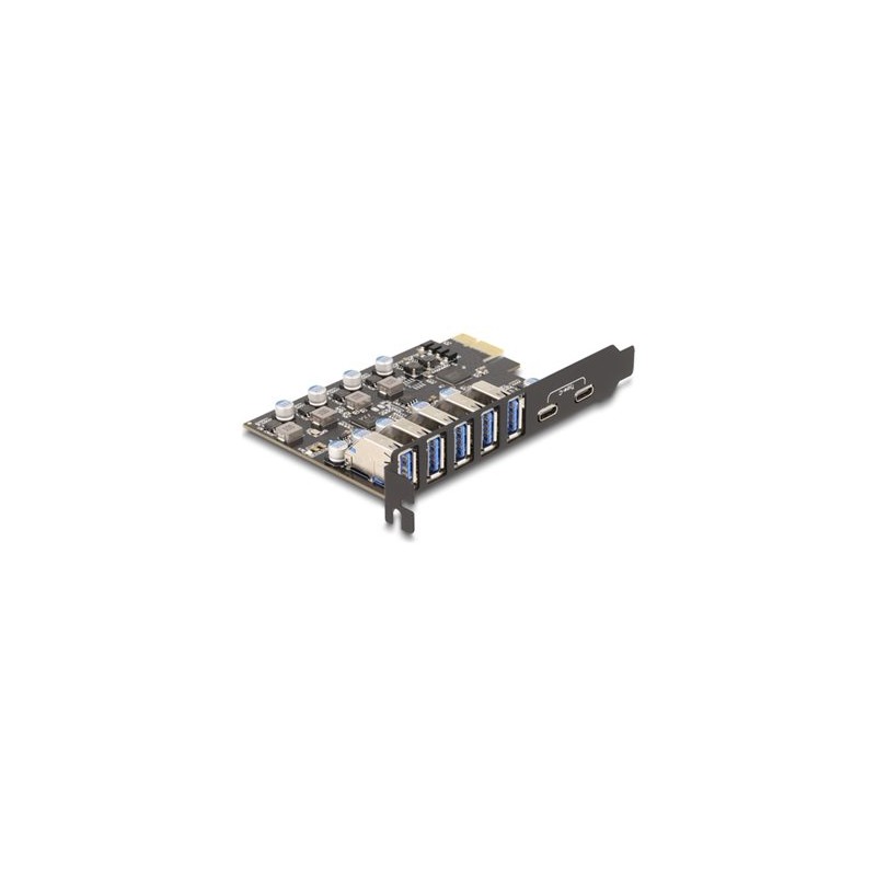 Delock - USB adaptér - PCIe 2.0 - USB x 5 + USB-C x 2